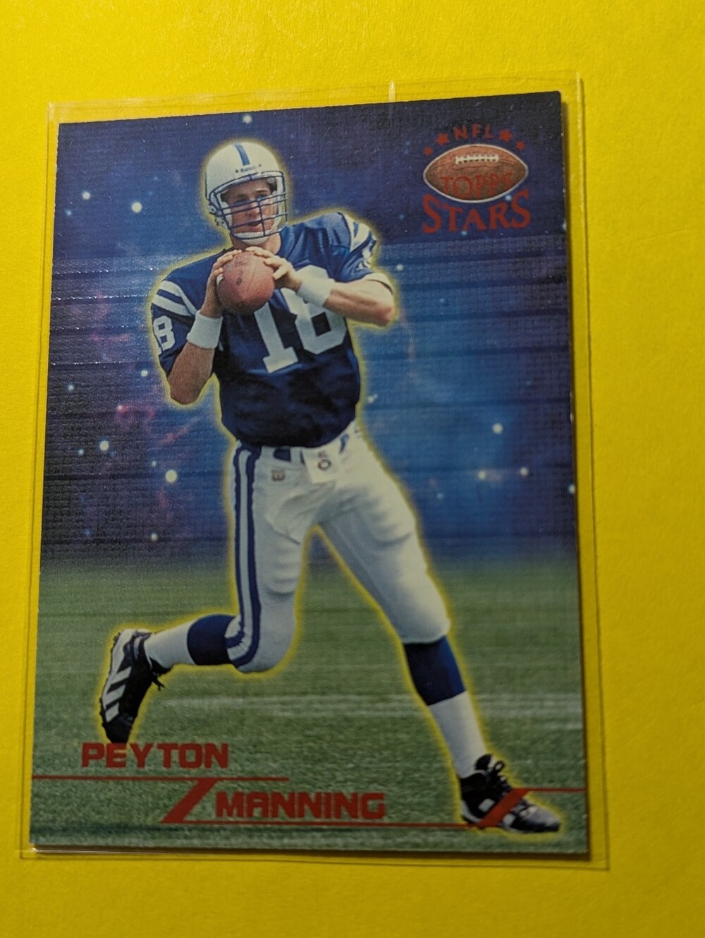 1998 Topps Stars Peyton Manning Card #67 Of 0828/8799 RC Indianapolis Colts HOF